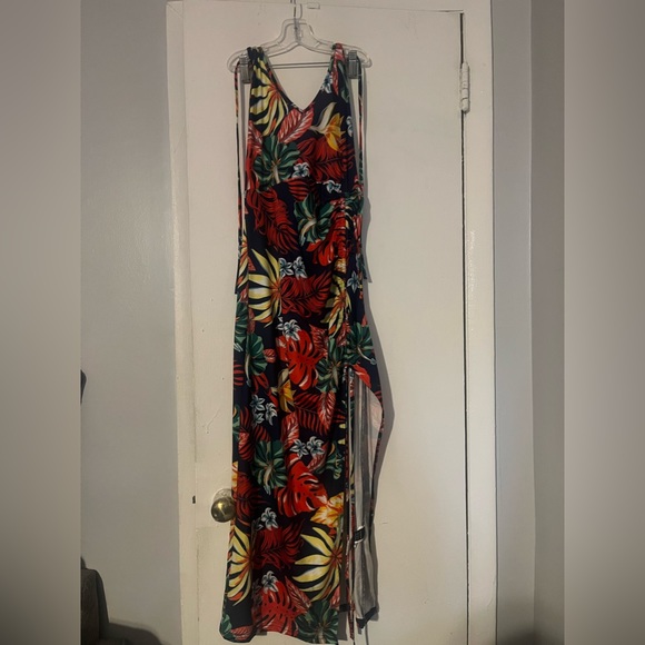 SEIN SXY Tropical High Slit Dress Sz M - Picture 3 of 3
